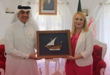 صورة سعادة سفير دولة قطر يزور مقر الهلال الأحمر الجزائري بالعاصمة
